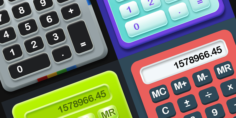 4 Free Professional Calculator UI Designs 2014 (Psd)